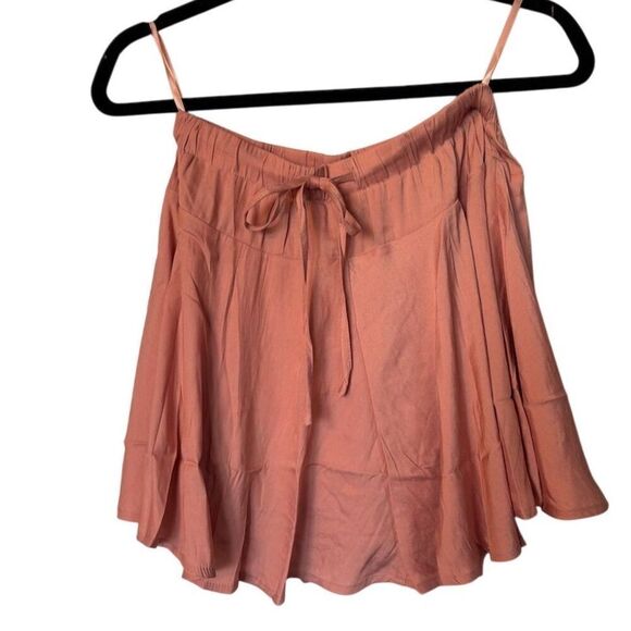 She + Sky Women's Standard Pink Wrap Skort Size S Casual Adjustable Tie Waist - Picture 1 of 6